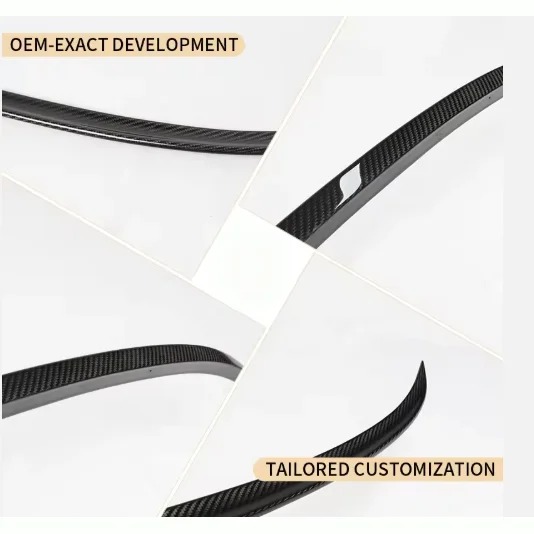 For Lotus Emeya Dry Carbon Fiber Car Rear Ducktail Spoiler